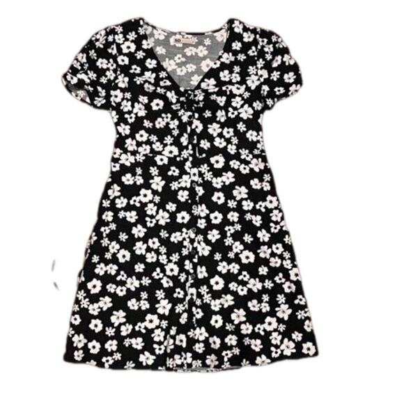 SO floral v-neck button front daisy 90s girly dress y2k coquette sz medium nwt - Picture 5 of 9